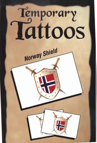 Norway Shield Temporary Tattoos